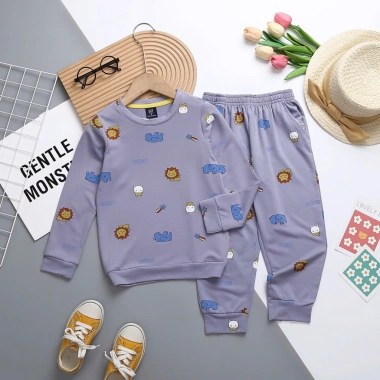 Bộ dài tay bé trai bé gái hoạt hình vải da cá mềm mát, xuất khẩu - Giá ưu đãi 79.000 VND
