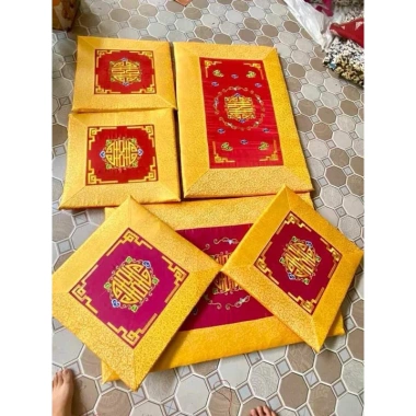 Bộ Đệm Thêu Thọ 3 Món - Giá Ưu Đãi 600.000đ, Chất Lượng Cao, Thiết Kế Sang Trọng 2