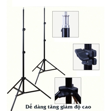 Bộ đèn studio XT5A remote kèm Softbox 50x70cm, chân đèn 2m, bóng led 150W - Giá chỉ 229.500₫, ship nhanh