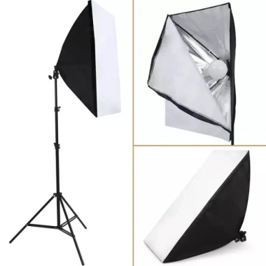 Bộ đèn studio XT5A remote kèm Softbox 50x70cm, chân đèn 2m, bóng led 150W - Giá chỉ 229.500₫, ship nhanh