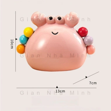 Bộ Dĩa Gắp Trái Cây Hình Cua Ngộ Nghĩnh - Hộp Sứ & Dĩa Inox 4 Màu, Phù hợp Bàn Ăn & Tiệc Buffet, Giá Ưu Đãi 112.500₫