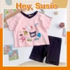 Bộ Đồ Bé Gái Hello Kitty Áo Hồng Quần Legging Đen Size 8‑22kg Giá 121k Giảm giá