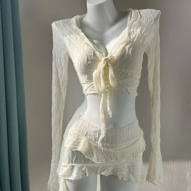Bộ đồ bơi bikini 4 chi tiết ren sexy kèm chân váy hottrend HHQC BKN58 - Giá 169k 6 Bộ đồ bơi bikini 4 chi tiết ren sexy kèm chân váy hottrend HHQC BKN58 - Giá 169k 6