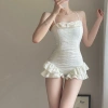Bộ đồ bơi bikini liền thân 2 dây phối nơ cách điệu - Xu hướng mùa hè 2.024