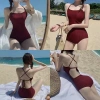 Bộ đồ bơi bikini liền thân hở lưng có đệm ngực HHQC BKN39 Giá chỉ 149.000