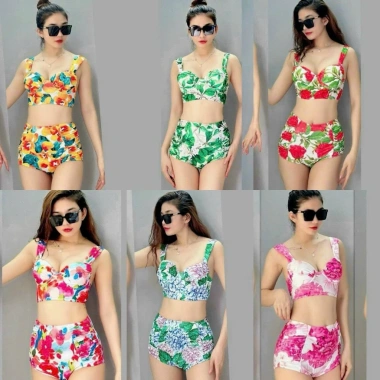 Bộ Đồ Bơi Cánh Tiên Nữ Size M L XL và Khăn Thun Co Giãn Sang Trọng