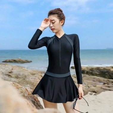 Bộ Đồ Bơi Dài Tay Nữ Đồ Bơi Thời Trang Size M L XL - Váy Sang Trọng Chống Nắng, Tôn Dáng, Co Giãn 4 Chi, Giá 199.000₫ 4 Bộ Đồ Bơi Dài Tay Nữ Đồ Bơi Thời Trang Size M L XL - Váy Sang Trọng Chống Nắng, Tôn Dáng, Co Giãn 4 Chi, Giá 199.000₫ 4