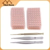 Bộ đồ chơi 4 trong 1 - 1.200 hạt tai đa điều hòa, dụng cụ châm cứu, biểu đồ bấm huyệt 9