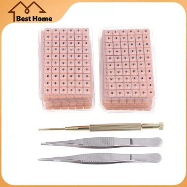 Bộ đồ chơi 4 trong 1 - 1.200 hạt tai đa điều hòa, dụng cụ châm cứu, biểu đồ bấm huyệt