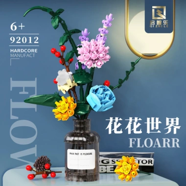Bộ Đồ Chơi Lắp Ghép Hoa Hồng và Cẩm Chướng Bảo Quản - Quà Valentine Trẻ Em Giá 309.957 2