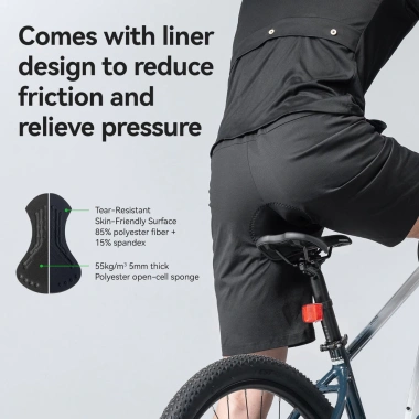 Bộ đồ đi xe đạp nam Rockbros 100% polyester thoáng khí nhanh khô phù hợp đường bộ MTB - 418.798 VND