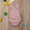 Bộ đồ liền thân Aqua 2 mảnh cho bé, áo hai dây không tay màu trơn sọc, bodysuit, quần đùi - giá từ 138.782đ giảm còn 114.696đ 2