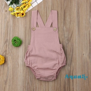 Bộ đồ liền thân Aqua 2 mảnh cho bé, áo hai dây không tay màu trơn sọc, bodysuit, quần đùi - giá từ 138.782đ giảm còn 114.696đ 2