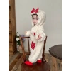 Bộ đồ liền thân Bodysuit màu be cho bé gái size 66-90, ấm áp lễ hội Noel thu đông 5