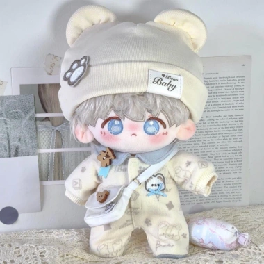 Bộ đồ ngủ búp bê cotton áo liền quần dễ thương, búp bê nữ, chính hãng, giảm giá