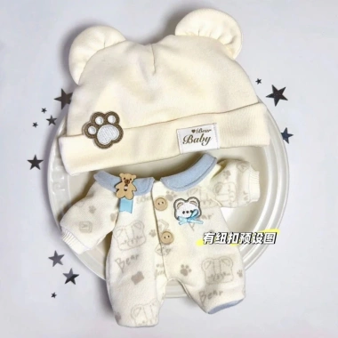 Bộ đồ ngủ búp bê cotton áo liền quần dễ thương, búp bê nữ, chính hãng, giảm giá