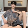 Bộ Đồ Ngủ Jacquard Giả Lụa Mùa Xuân Hè Cardigan Quần Short Tay Ngắn Nhiều Kích Cỡ Loungewear Giá 250.987 VND