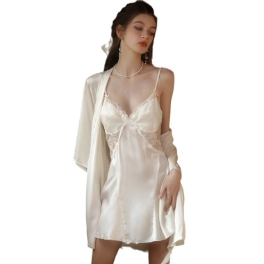 Bộ Đồ Ngủ Nữ Băng Lụa 2.024 Lót Ngực Ren Lưng Đẹp Nguyên Chất Desire Sling Homewear 5 Bộ Đồ Ngủ Nữ Băng Lụa 2.024 Lót Ngực Ren Lưng Đẹp Nguyên Chất Desire Sling Homewear 5
