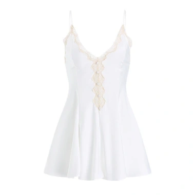 Bộ Đồ Ngủ Pháp Ren Sling Váy Ngủ Nữ Mùa Hè Mỏng Băng Lụa Loungewear Ánh Sáng Sang Trọng Desire - Giá 384.480 VND 4