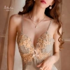 Bộ đồ ngủ tình yêu lớn Ice Silk ren, lót ngực mỏng, Pure Desire sling - 320.760₫ 3