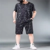 Bộ Đồ Thể Thao Nam Plus Size Ice Silk Dáng Rộng Ngắn Tay, Quần Short 25.4.10, 102.984₫ 2