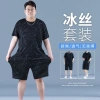 Bộ Đồ Thể Thao Nam Plus Size Ice Silk Dáng Rộng Ngắn Tay, Quần Short 25.4.10, 102.984₫ 6