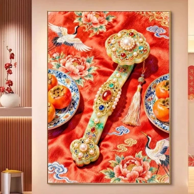 Bộ đồ thêu chữ thập may mắn 2.026 – Phong cách Trung Quốc mới, in đầy đủ, giá ưu đãi 316k