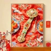 Bộ đồ thêu chữ thập may mắn 2.026 – Phong cách Trung Quốc mới, in đầy đủ, giá ưu đãi 316k 2