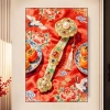 Bộ đồ thêu chữ thập may mắn 2.026 – Phong cách Trung Quốc mới, in đầy đủ, giá ưu đãi 316k 3