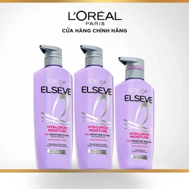 Bộ đôi Gội Dầu Xả Elseve HA 72H + L'Oreal Pure 620ml/375ml – Bồng tóc, Giá 493k