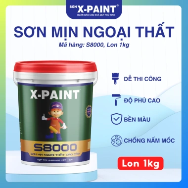 Bộ đôi X-Paint 1kg sơn lót trắng + 1kg sơn phủ màu - Giá 425k, tặng 2 chổi sơn 2 Bộ đôi X-Paint 1kg sơn lót trắng + 1kg sơn phủ màu - Giá 425k, tặng 2 chổi sơn 2
