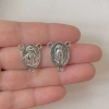 Bộ dụng cụ làm đồ trang sức 10 viên Virgin Mary 3 lỗ – Cầu nguyện Mân Côi, Crafting vòng cổ, vòng tay, giá ưu đãi 63.250 VND 2