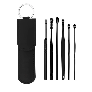 Bộ Dụng Cụ Lấy Ráy Tai 6 Món Inox Cao Cấp, Túi Đựng Sang Trọng, Giá 19.000 3