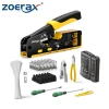 Bộ dụng cụ uốn RJ45 Cat7/Cat6A ZoeRax - Máy kiểm tra cáp, cắt dây, lưỡi dao, đầu nối, bốt, dây buộc, tuốc nơ vít 4