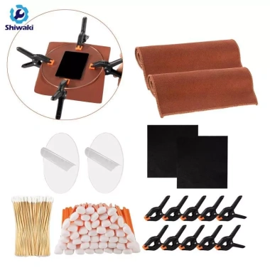 Bộ dụng cụ vệ sinh thẻ tín dụng 5 trong 1: khăn bông, đĩa acrylic, vải da lộn, kẹp lò xo, chất làm mịn - Giá chỉ 384.480₫