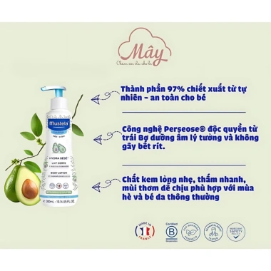 Bộ dưỡng ẩm da thường cho bé sơ sinh Mustela dịu nhẹ không bết dính Giá 210.000 VND