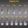 Bộ khẩu tuýp E đầu lục giác hoa thị 34 chi tiết tặng đầu chuyển 3/8 giá ưu đãi 164k 5