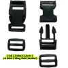Bộ khóa cài balo túi đeo 2 chiếc - khóa bóp tander, paracord, chốt quai cặp 14.000₫ 6