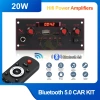 Bộ khuếch đại 20W DC 5V Bluetooth FM, Micro 6.5mm, TF/USB – Loa xe hơi đa năng