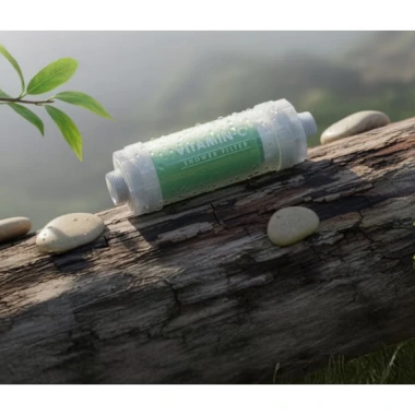 Bộ lọc vòi hoa sen Vitamin C DAISO - Loại bỏ clo, dưỡng ẩm, chăm sóc da, mùi rừng, Hàn Quốc - 239k