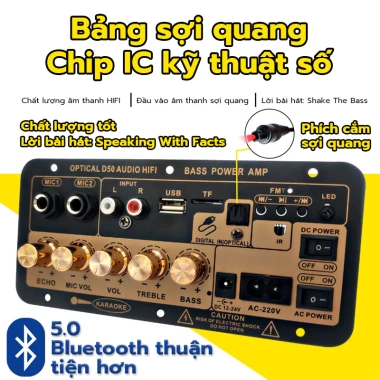 Bo mạch loa Bluetooth 4.2 30-120W cho loa gia đình karaoke DIY giá 75.000 VND 10