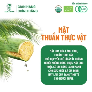 Bộ Mẫu Thử Sokfarm: Tương Đường Mật Hoa Dừa Hữu Cơ - Siêu Ngon, Tiện Lợi 75k