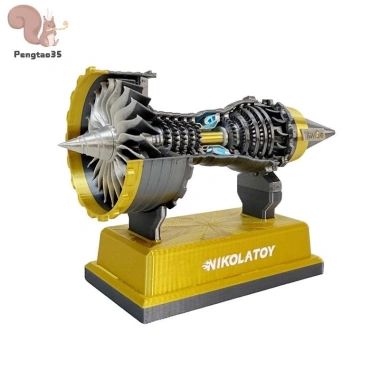 Bộ mô hình Turbofan TR900 3D - Động cơ, bộ đệm điện, đồ chơi COD cho bé trai 6