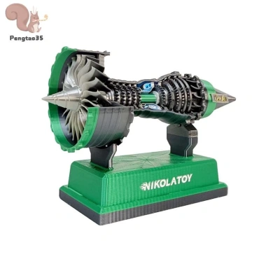 Bộ mô hình Turbofan TR900 3D - Động cơ, bộ đệm điện, đồ chơi COD cho bé trai 7
