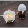 Bộ nắp giãn silicon DAISO 3 kích cỡ - Niêm phong bát, cốc, lọ, kín khí, không BPA 3