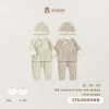 Bộ Newborn Embes Dài Tay Cài Chéo + Mũ Cotton Mỏng Mát cho Bé 0‑3 Tháng – Giá chỉ 272.250đ