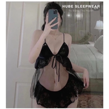 Bộ Ngủ Ren Siêu Sexy Mút Ngực Xíu Sleepwear – Giá 235k, Thoải mái & Gây chú ý 8 Bộ Ngủ Ren Siêu Sexy Mút Ngực Xíu Sleepwear – Giá 235k, Thoải mái & Gây chú ý 8