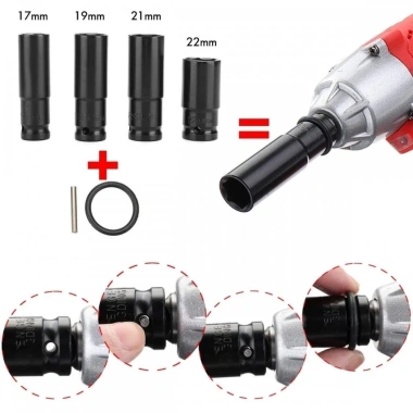 Bộ ổ cắm lục giác cờ lê tác động điện - Hoạt động trơn tru, giá ưu đãi 8.800 VND 7