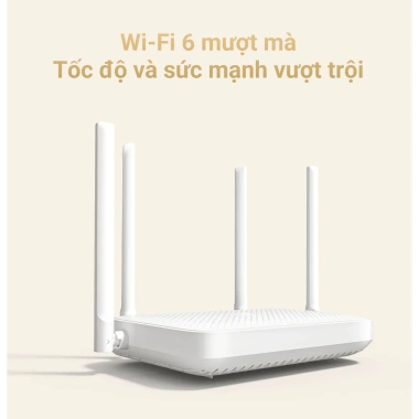 Bộ Phát Wifi Xiaomi AX1.500 White - WiFi 6, bảo hành 6 tháng, giảm giá 890k