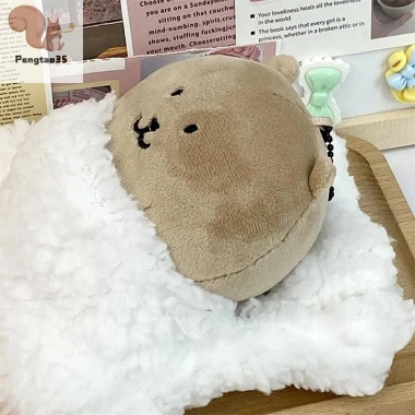 Bộ Quà Sinh Nhật Búp Bê 10cm - Mây Chăn Ga Gối Ấm Áp Mùa Đông Kèm Trang Phục COD
